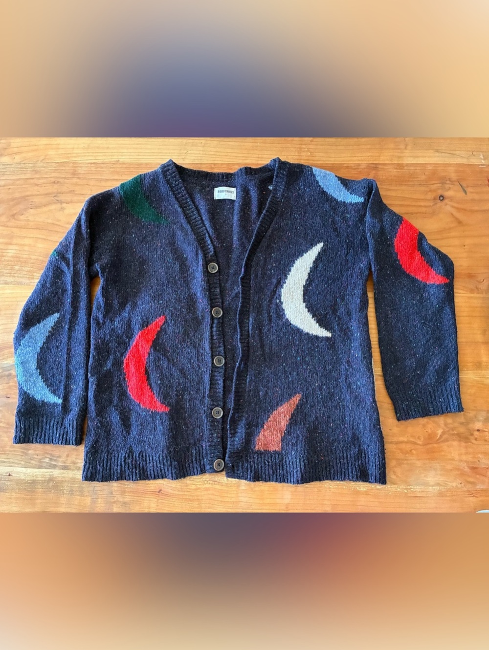 Bobo Choses Women’s Knit Moon Design Cardigan